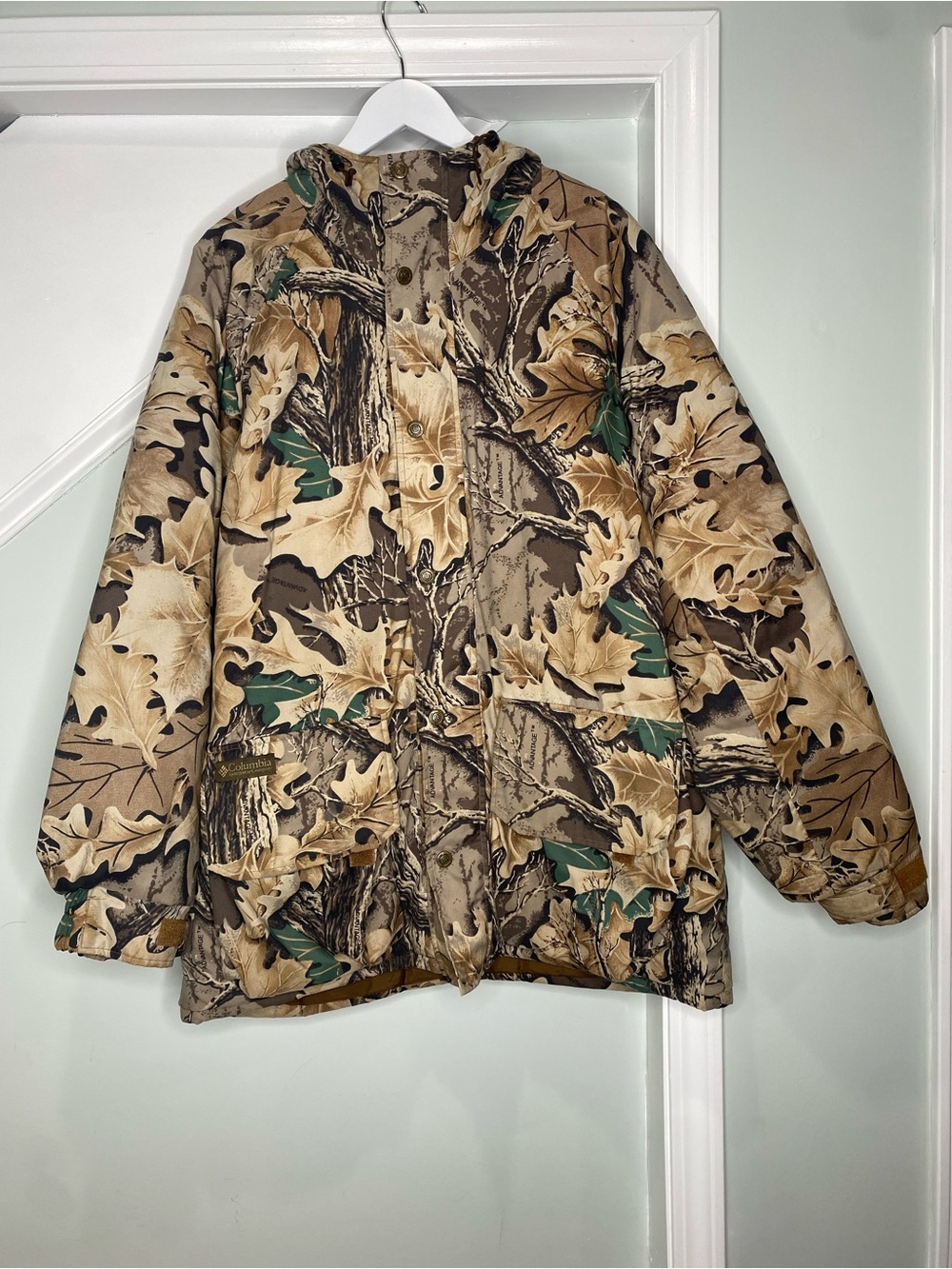 Columbia Sportswear Advantage Timber Camo Hunting Jacket Brown Large